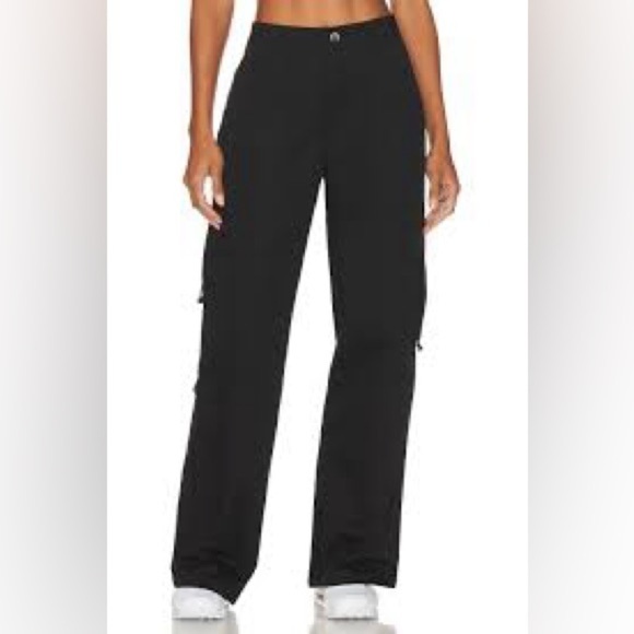 Revolve BY.DYLN Jones Pants in Black Sz S - Picture 3 of 9
